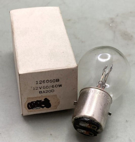 Replaces Kimpex 126060B 12V 60/60W BA20D Snowmobile Light Bulb New
