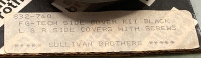 Sullivan Brothers 832-760 FG-Tech Side Cover Kit Black New Genuine