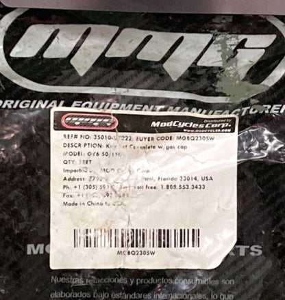 MMG Modcycle MGBQ2305W Key Set Gy6 50/150 W/Gas Cap New Genuine Incomplete Kit