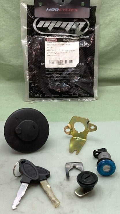 MMG Modcycle MGBQ2305W Key Set Gy6 50/150 W/Gas Cap New Genuine Incomplete Kit