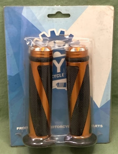 New Genuine MYK MYKA0004 Universal Aluminum Grip Set 7/8 Handlebar Yellow