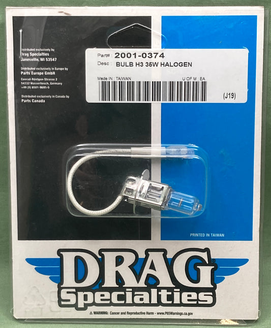 New Genuine Drag Specialties 2001-0374 Bulb H3 35W Halogen