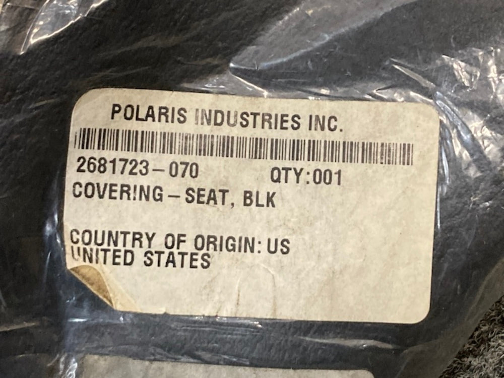 Polaris 2681723-070 Seat Cover BLACK New Genuine