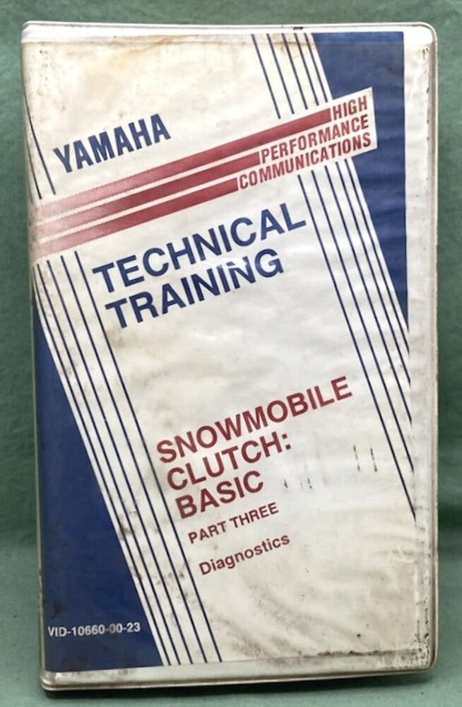 Yamaha VID-10660-00-23 Snowmobile Clutch Part 3 Technical Training VHS New Gen.