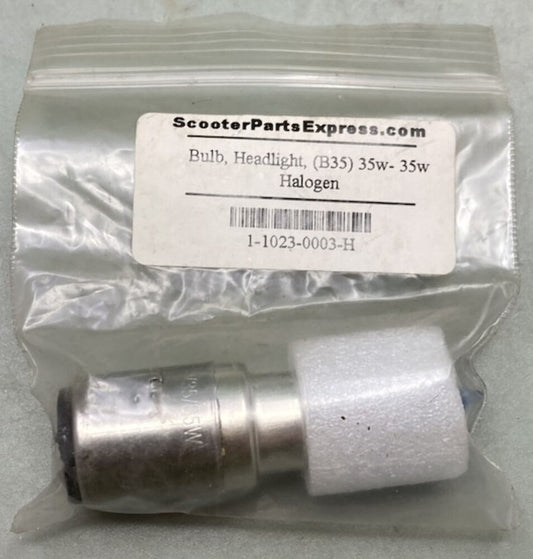 New Replaces GY6 1-1023-0003-H Halogen Headlight Bulb B35 35w