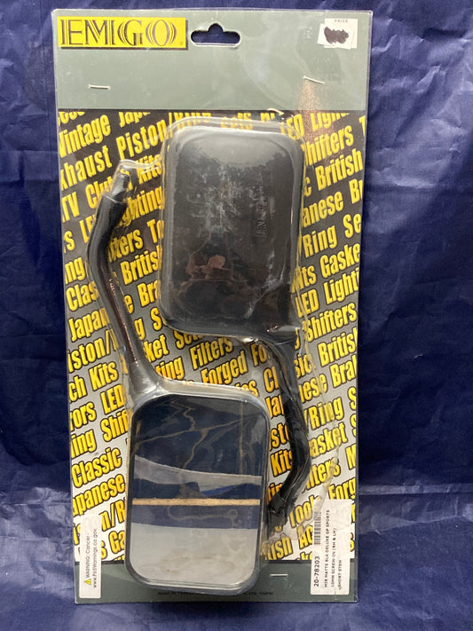New Genuine Emgo 20-78203 Deluxe GP Mirrors 10MM Mount