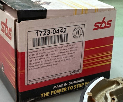 New Genuine SBS 1723-0442 Brake Shoe Set