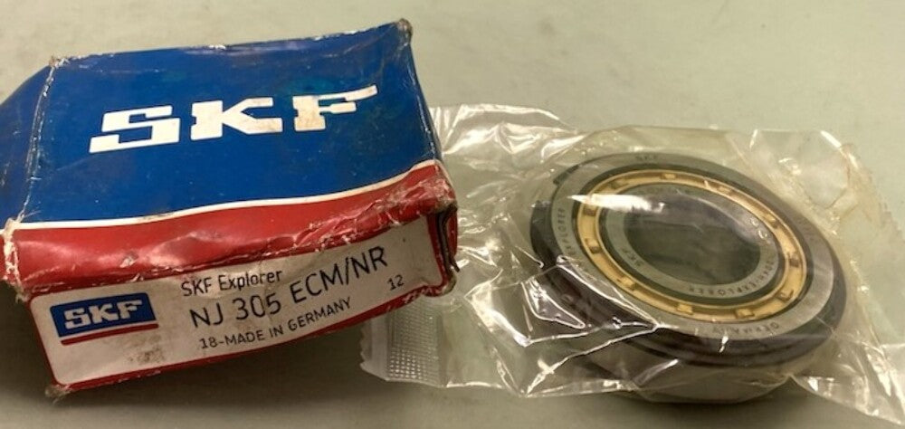 SKF Explorer NJ 305 ECM/NR Single-Row Cylindrical Roller Bearing New Genuine