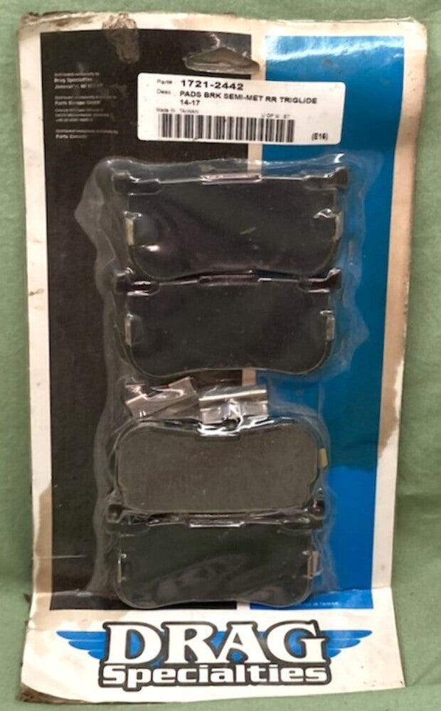 Drag Specialties 1721-2442 Semi Metallic Brake Pad Set New Genuine