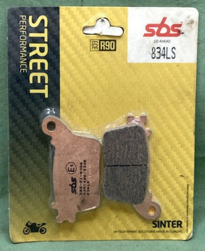 SBS 834LS Street Performance Brake Pad Set New Genuine