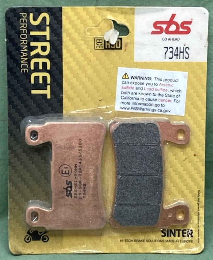 SBS 734HS Street Performance Brake Pad Set New Genuine