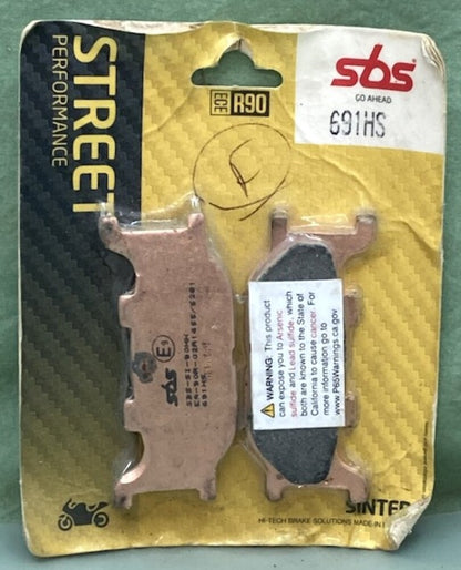 SBS 691HS Street Performance Brake Pad Set New Genuine
