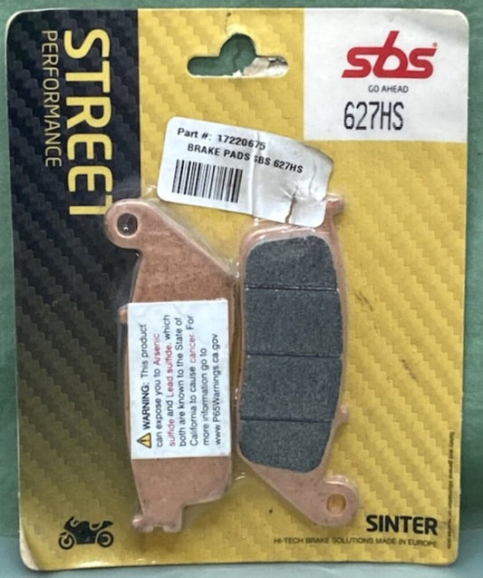 SBS 627HS Street Performance Brake Pad Set New Genuine
