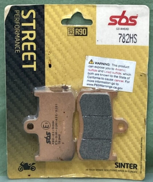 SBS 782HS Street Performance Brake Pad Set New Genuine