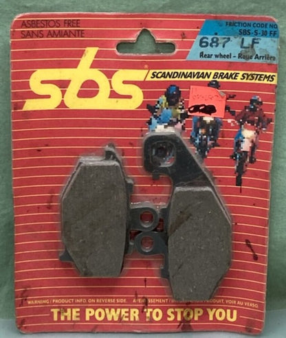 SBS 687 LF Brake Pad Set New Genuine