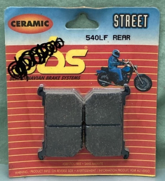 SBS 540LF Rear Ceramic Street Brake Pad Set New Genuine