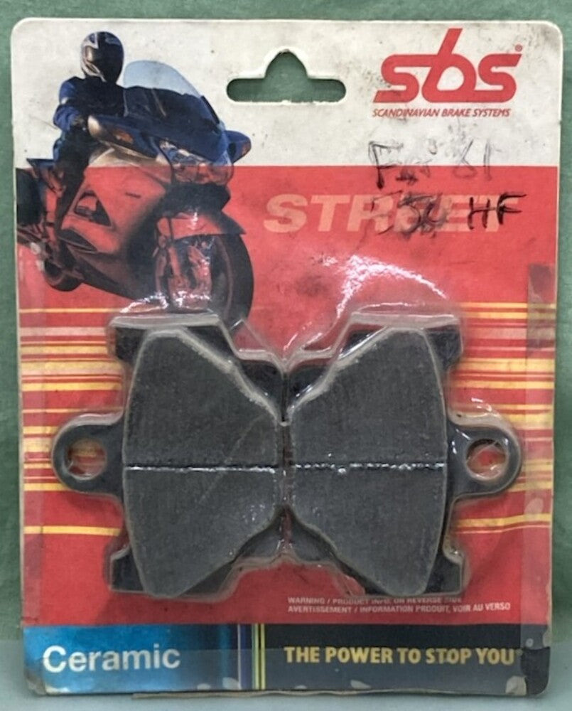 SBS 550HF Ceramic Street Brake Pad Set New Genuine