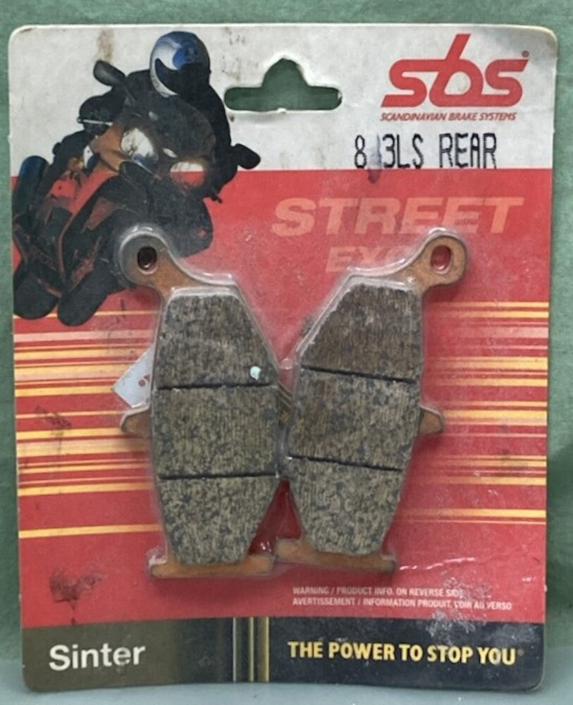 SBS 833LS Rear Sinter Street Brake Pad Set New Genuine