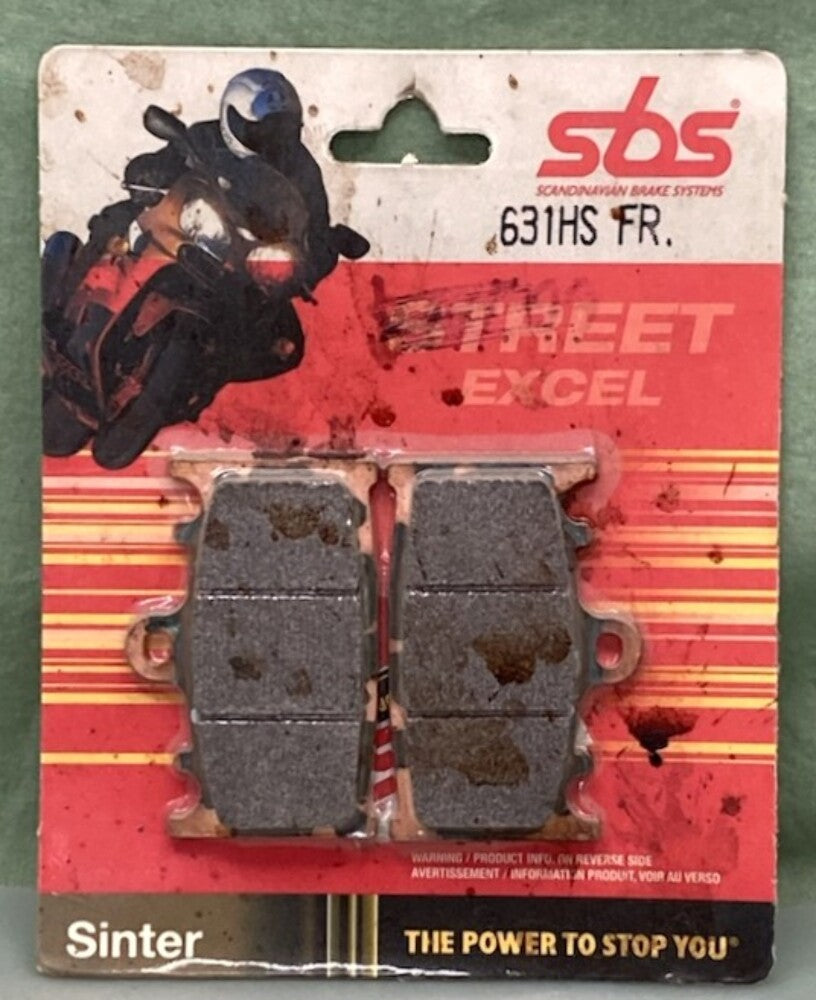SBS 631HS FR. Sinter Street Excel Brake Pad Set New Genuine