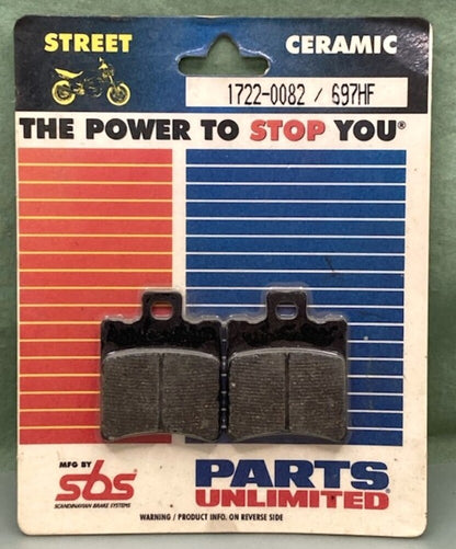 SBS 697HF Ceramic Street Brake Pad Set New Genuine