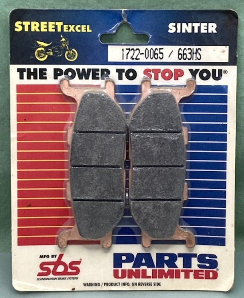 SBS 663HS Sinter Street Excel Brake Pad Set New Genuine