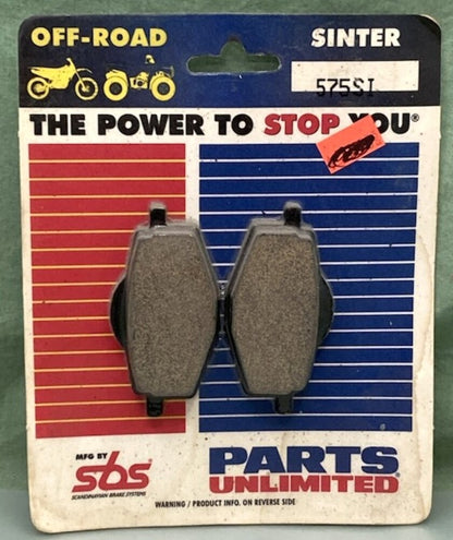 SBS 575SI Sinter Off-Road Brake Pad Set New Genuine