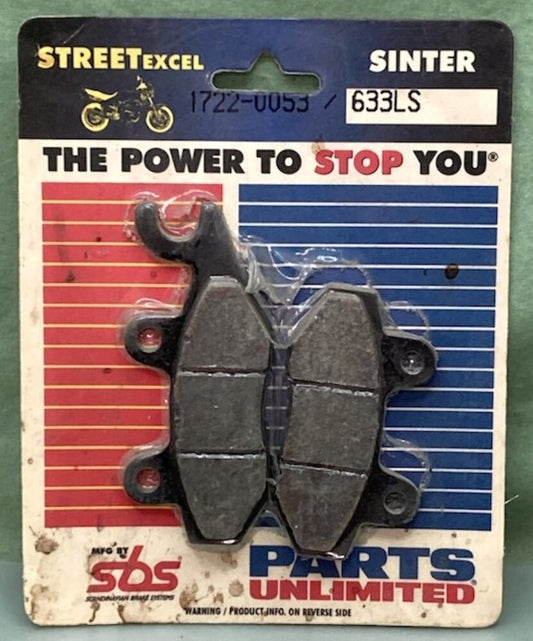SBS 633LS Sinter Street Excel Brake Pad Set New Genuine