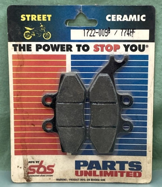 SBS 774HF Ceramic Street Brake Pad Set New Genuine