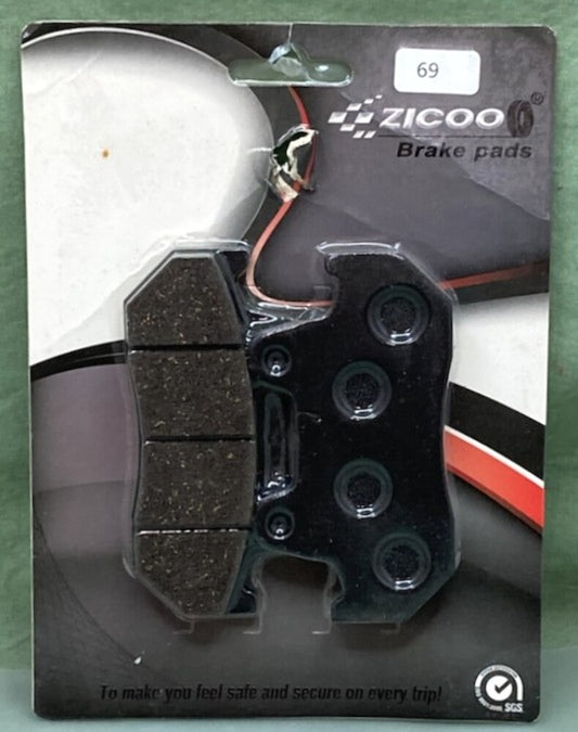 Zicoo 69 Brake Pad Set New Genuine