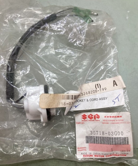 Suzuki 35718-03G00 Socket and Cord Assembly New Genuine