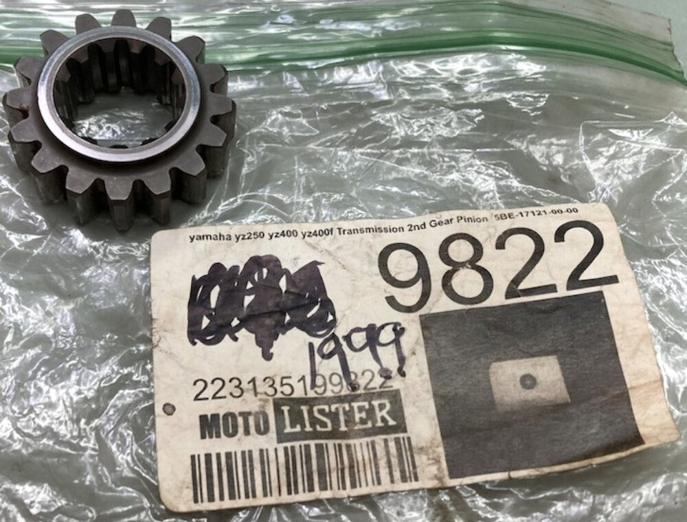 Replaces Yamaha 5BE-17121-00-00 Transmission 2nd Gear Pinion 16T New
