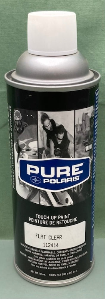Polaris 112414 Flat Clear, Touch Up Spray Paint 10oz., New Genuine