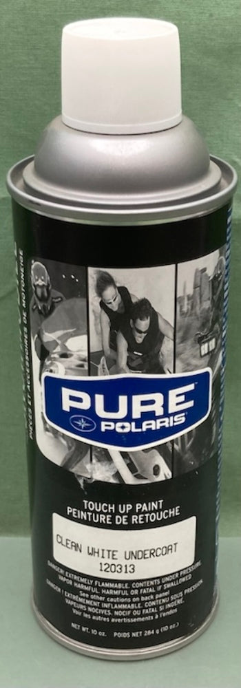 Polaris 120313 Clean White Undercoat, Touch Up Spray Paint 10oz., New Genuine