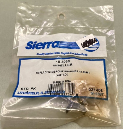 Sierra 18-3039 Impeller for Mercury 47-89981 New Genuine