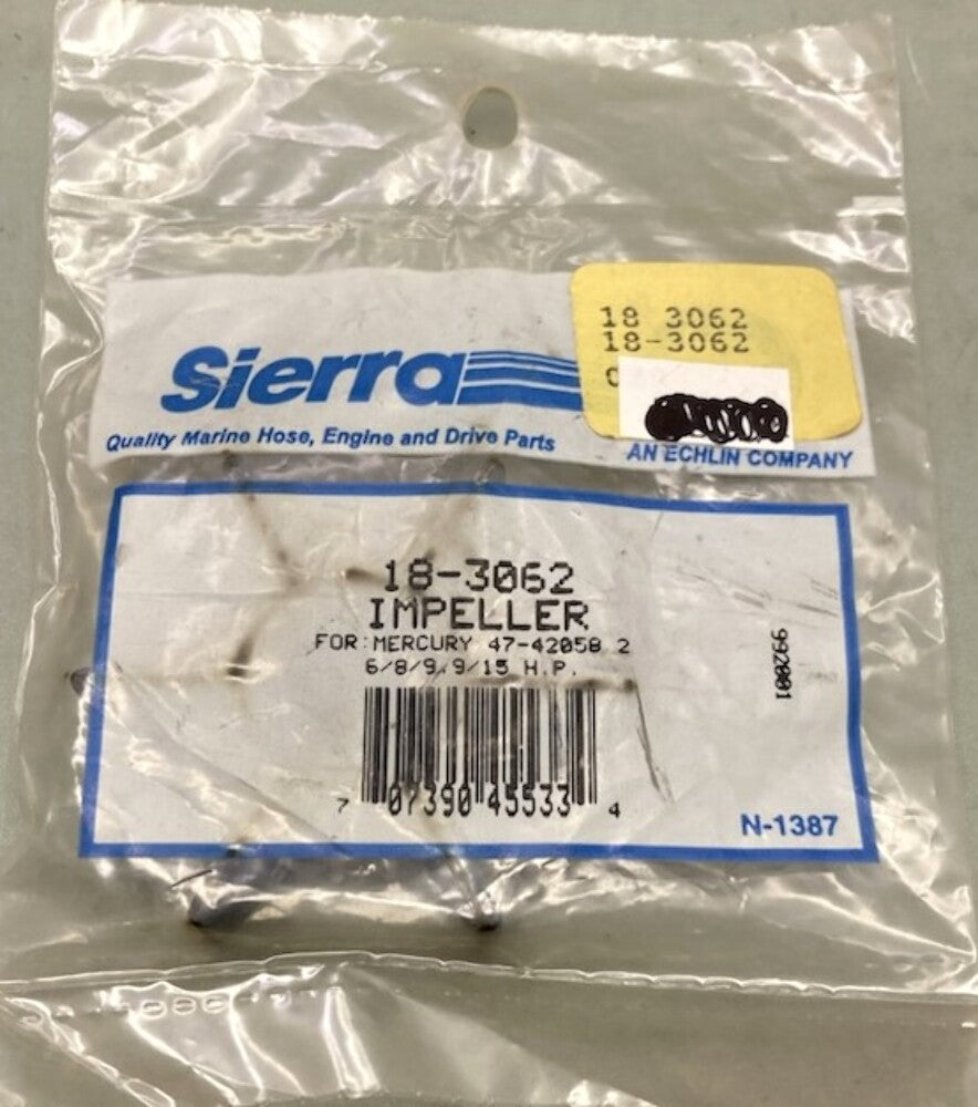 Sierra 18-3062 Impeller for Mercury 47-42058 New Genuine