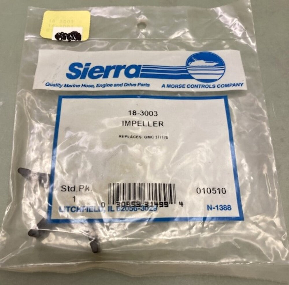 Sierra 18-3003 Impeller for OMC 377178 New Genuine