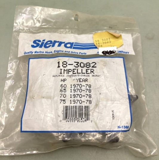 Sierra 18-3082 Impeller for Johnson/Evinrude 382547 New Genuine