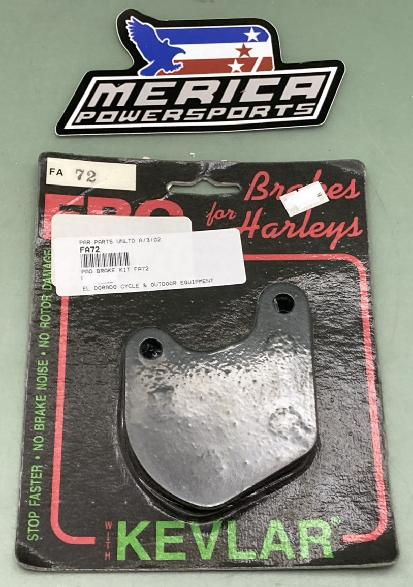 NEW GENUINE EBC FA72 Brake Pads with Kevlar For Harley-Davidson