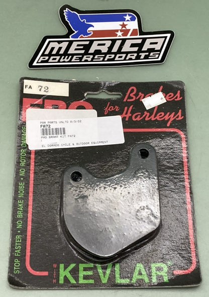 NEW GENUINE EBC FA72 Brake Pads with Kevlar For Harley-Davidson