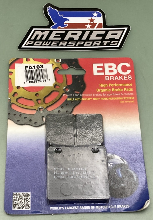 NEW GENUINE EBC FA103 High Performance Organic Brake Pads