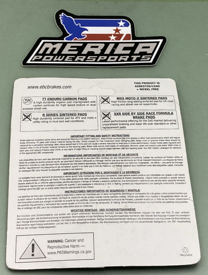 NEW GENUINE EBC FA54R High Performance Brake Pads