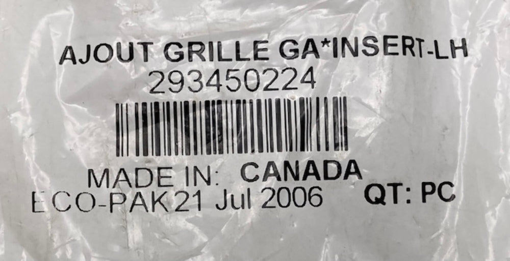 Sea-Doo 293450224 Grill Insert LH New Replaces