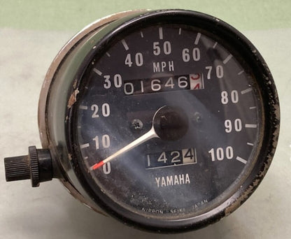 Yamaha Nippon Seiki 100mph Speedometer Gauge Genuine