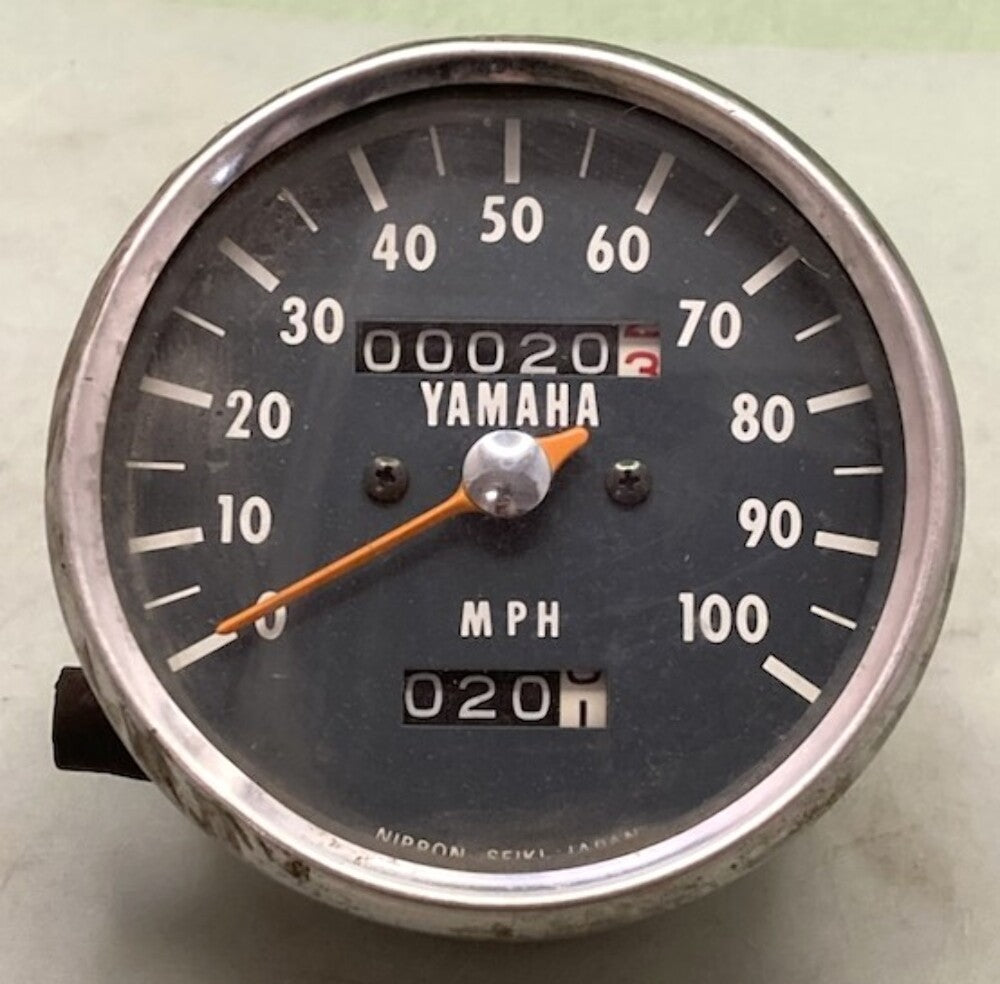 Yamaha Nippon Seiki 100mph Speedometer Gauge Gen.