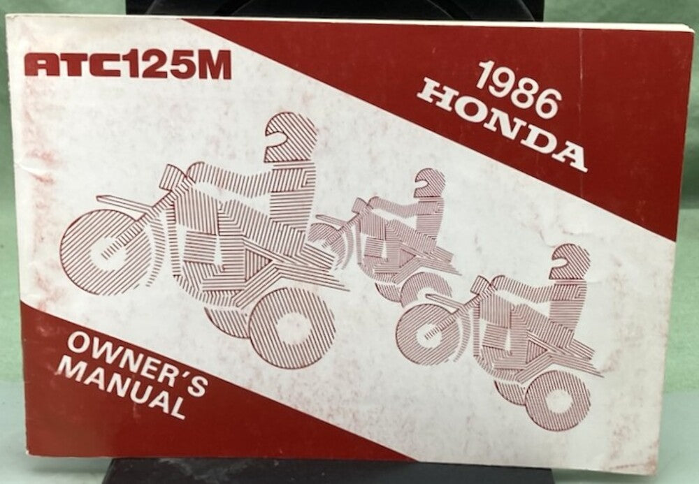Honda 31HB6600 ATC125M Owner's Manual 1986 Genuine