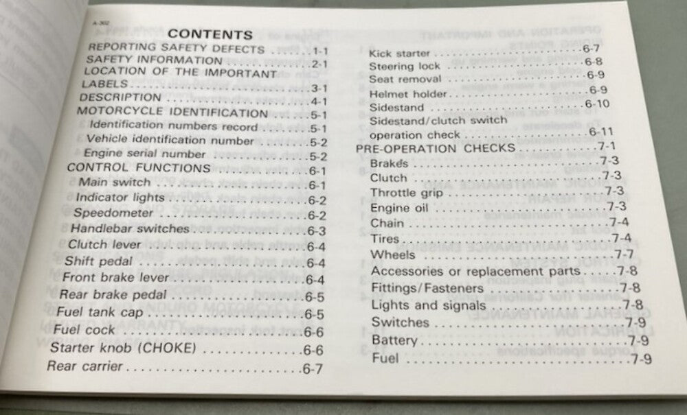 Yamaha LIT-11626-08-02 TW200D TW200DC Owner's Manual 1991 Genuine