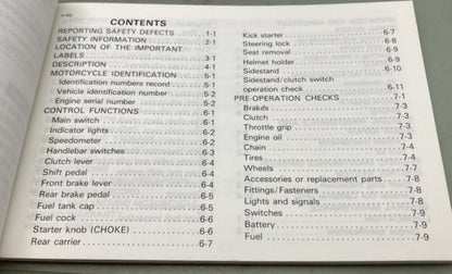 Yamaha LIT-11626-08-02 TW200D TW200DC Owner's Manual 1991 Genuine