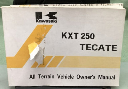Kawasaki 99920-1380-01 KXT 250 Tecate Owner's Manual 1986 Genuine