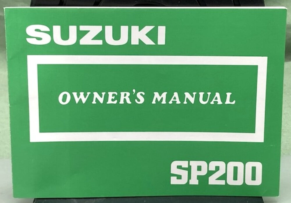 Suzuki 99011-42A22-03A SP200 Owner's Manual 1986 Genuine