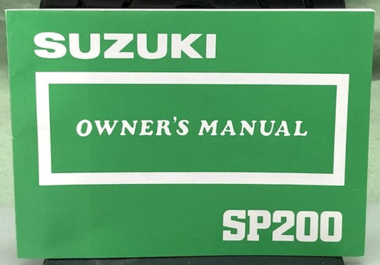 Suzuki 99011-42A22-03A SP200 Owner's Manual 1986 Genuine